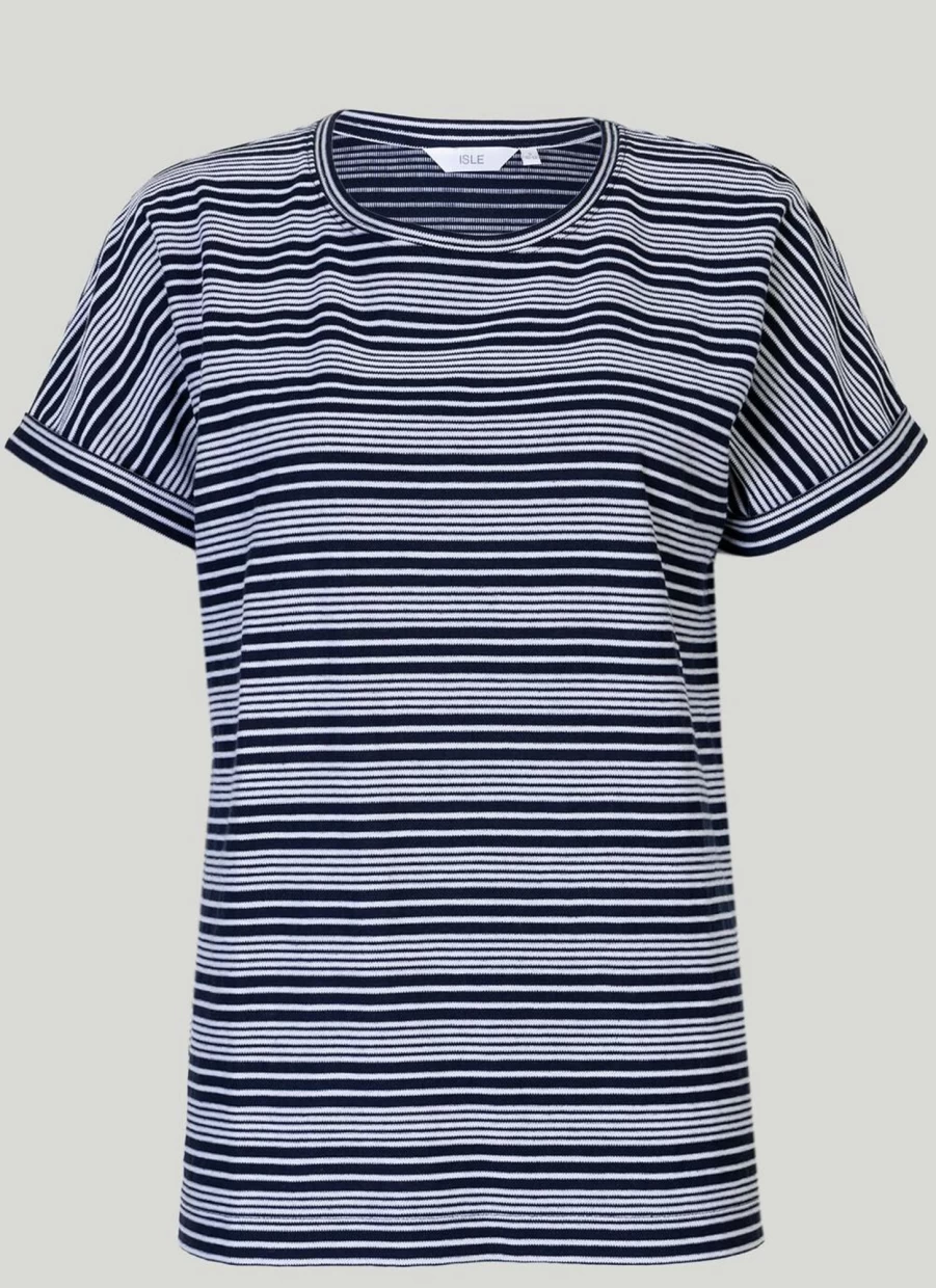 "Isle Women's Stripe T-Shirt | Classic Striped Tee for Women"