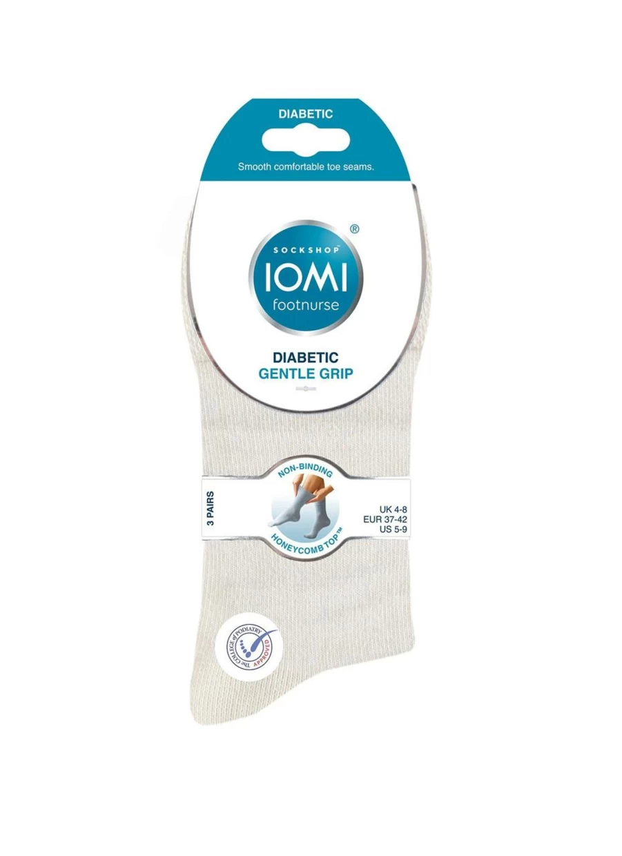 "Gentle Grip Women's 3 Pack Diabetic Socks - Brown Comfort Non-Binding Footwear"