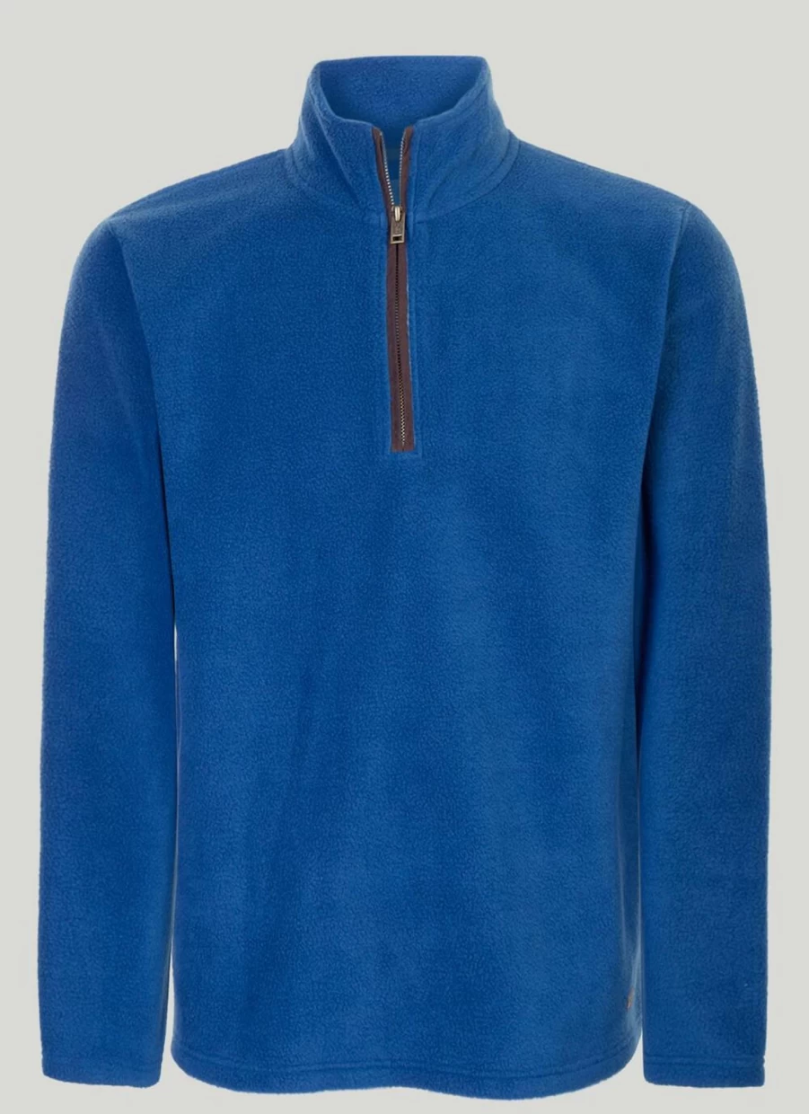 PG Field Men's Half Zip Fleece Top - Lightweight Warm Pullover for Outdoor & Casual Wear