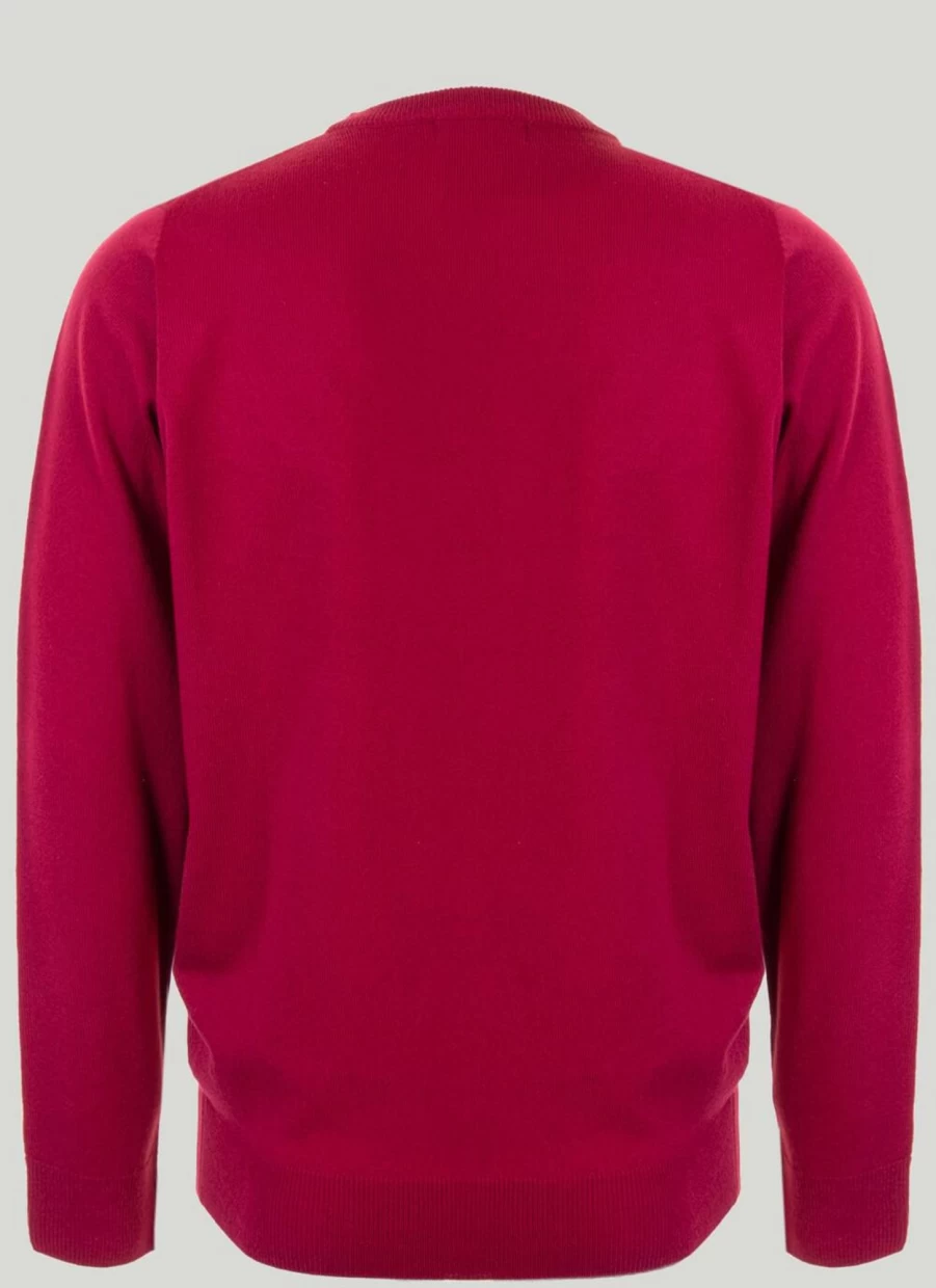James Pringle Men's Crew Neck Fine Knit Jumper - Soft Wool Blend Slim Fit Sweater