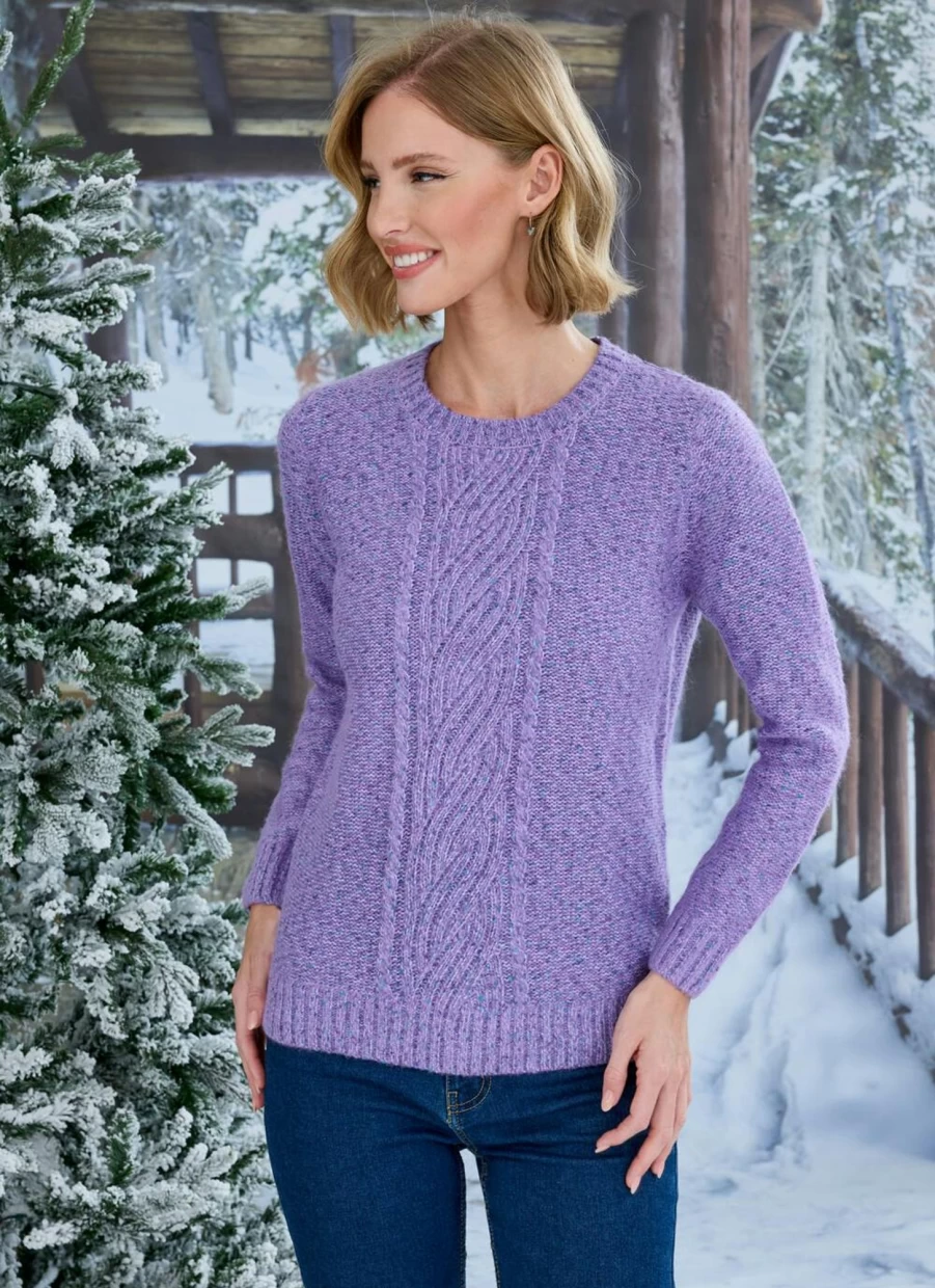 "Isle Women's Cable Jumper - Stylish Knit Sweater for Comfort & Warmth"