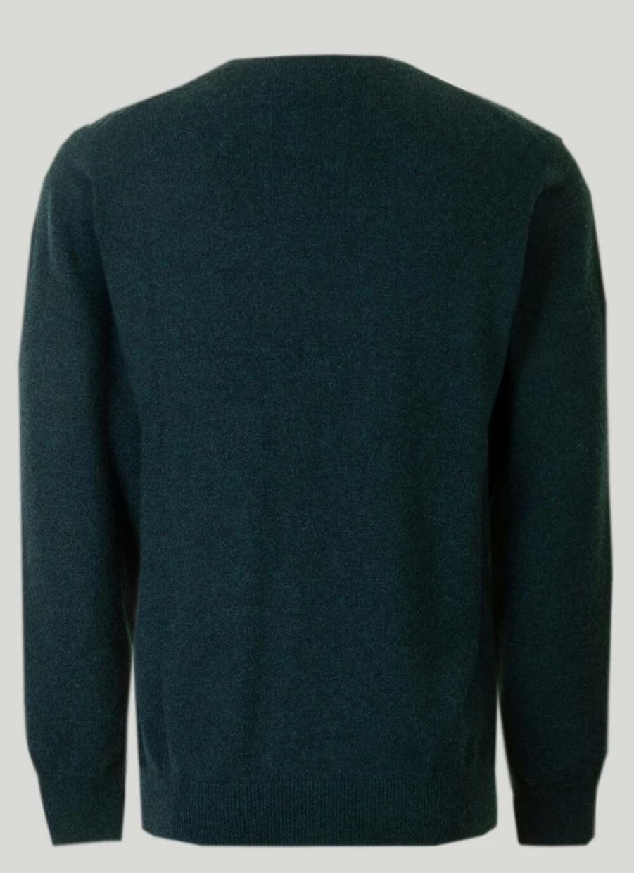 Gleneagles Men's Premium Cashmere V-Neck Jumper - Soft Luxury Knitwear for Gentlemen