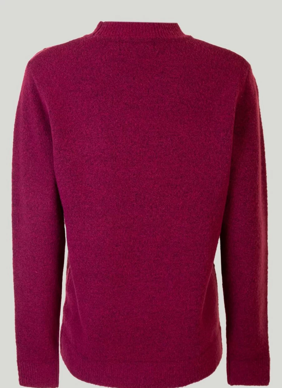 Honor Millburn Women's Berry Turtle Neck Knit Jumper Sweater