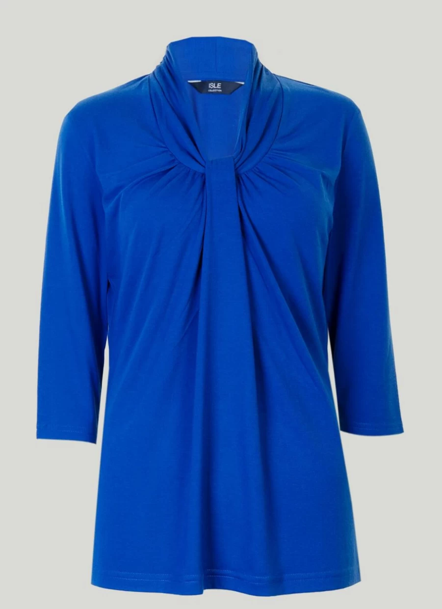 "Isle Women's Gathered Top - Stylish & Comfortable Blouse for Everyday Wear"