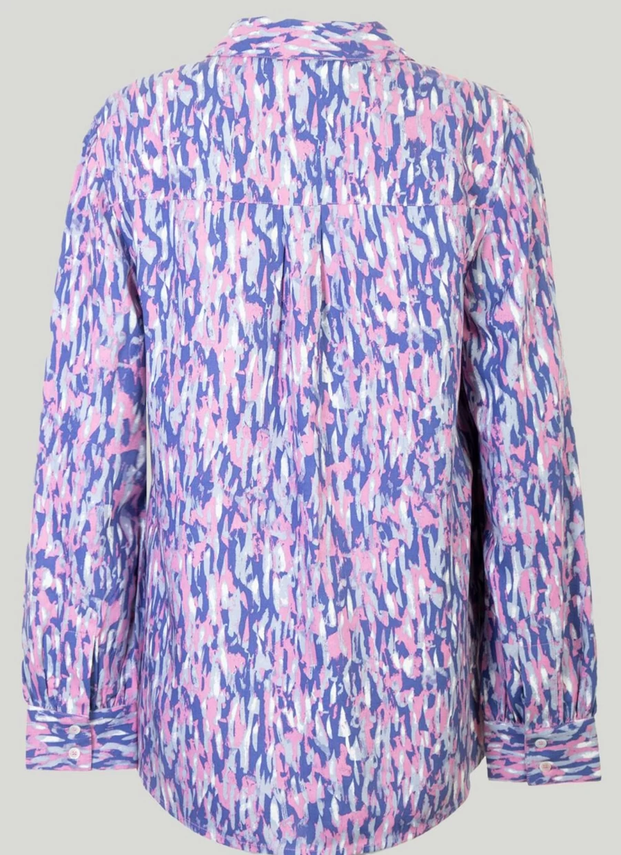 Isle Women's Stylish Multi Printed Blouse - Trendy Floral & Geometric Pattern Top
