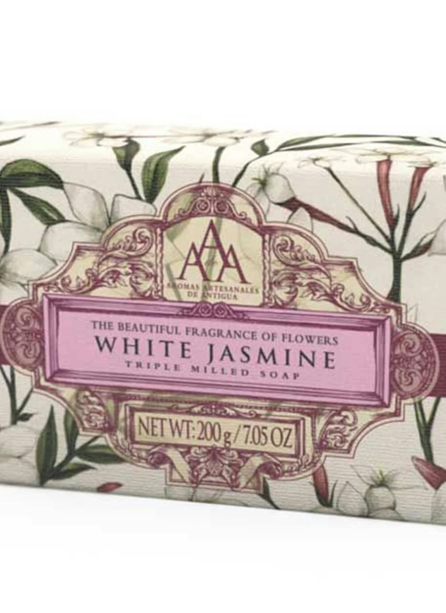 The Somerset Toiletry Co White Jasmine Soap Bar for Women - Luxurious Floral Scented Handmade Soap