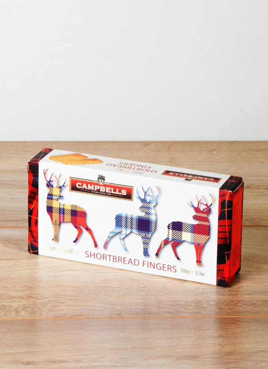 Campbells Shortbread Tartan Deer Carton Butter Shortbread Fingers Biscuits