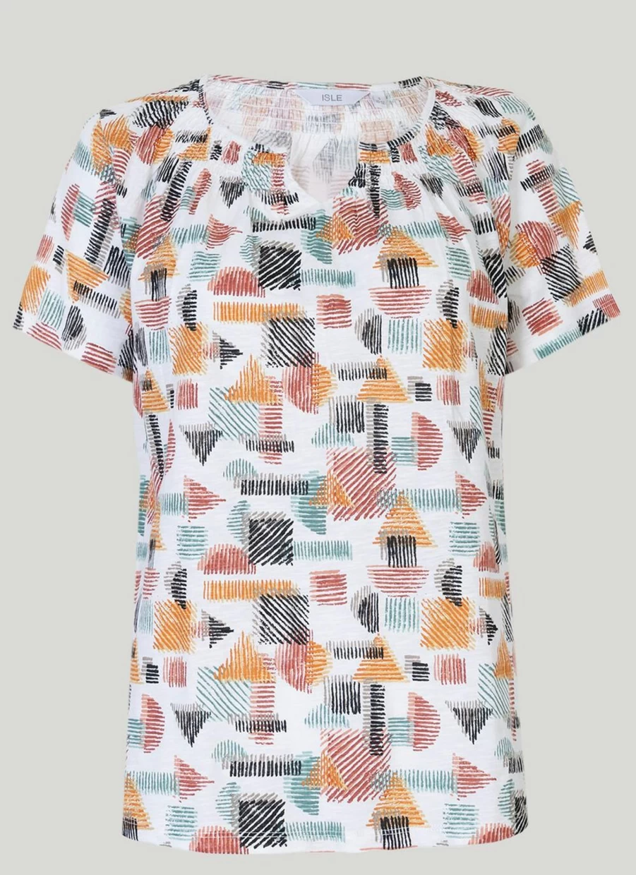 Isle Women's Graphic Print T-Shirt - Stylish Casual Tee for Everyday Wear