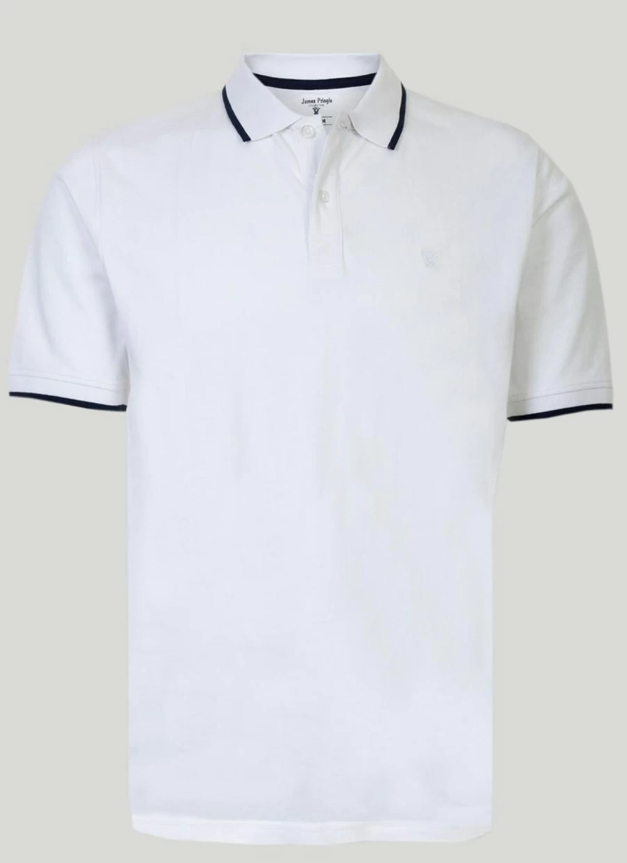"James Pringle Men's Premium Cotton Polo Shirt – Classic Fit & Comfort"