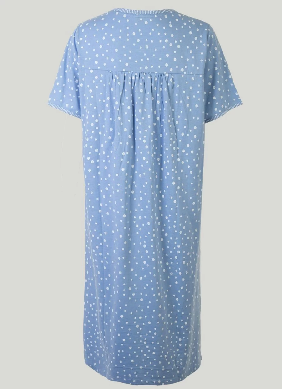 "Isle Women's Keyhole Neck Nightie - Sexy Lace Trim Sleepwear Nightgown"
