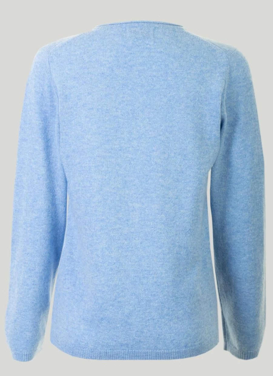 Gleneagles Women's Soft Cashmere V-Neck Jumper | Luxurious Knit Sweater for Women
