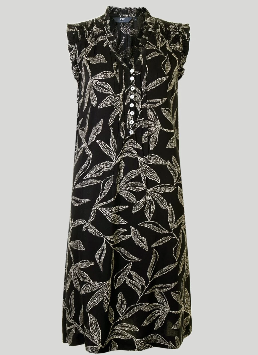 Isle Women's Floral Printed Dress - Elegant Casual Summer Dress