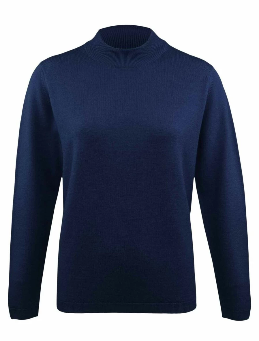 Isle Women's Merino Wool Turtleneck Sweater Soft Warm Knit Jumper