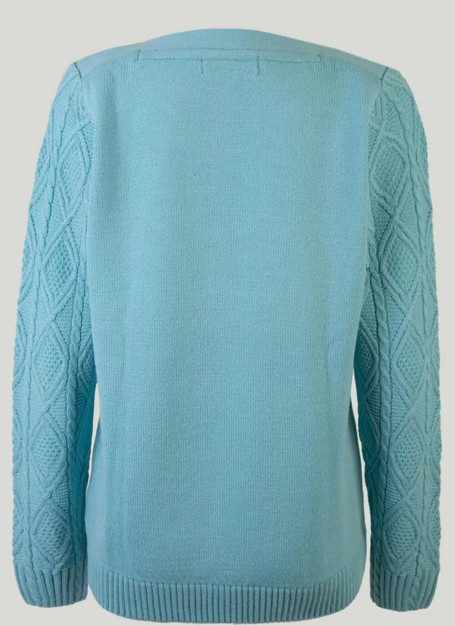 Isle Women's Boat Neck Knit Jumper - Soft Crewneck Sweater for Women