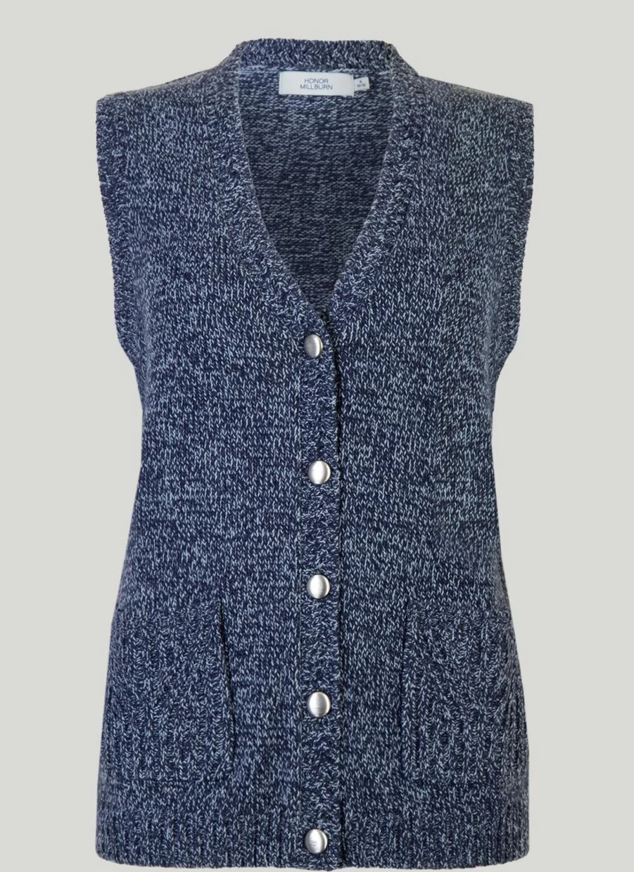 Honor Millburn Women's Slim Fit V-Neck Waistcoat for Elegant Layering