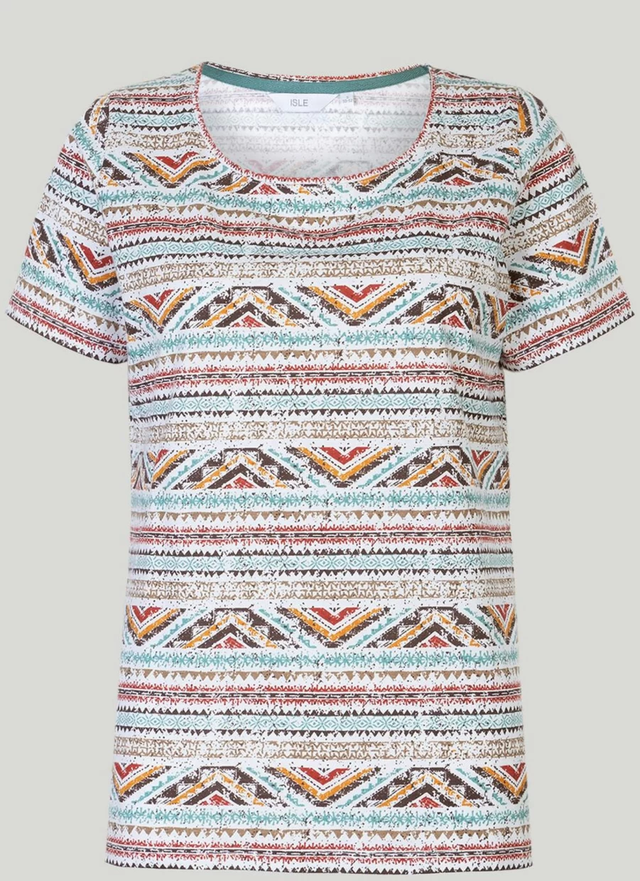 Isle Women's Graphic Print T-Shirt - Stylish Casual Tee for Everyday Wear