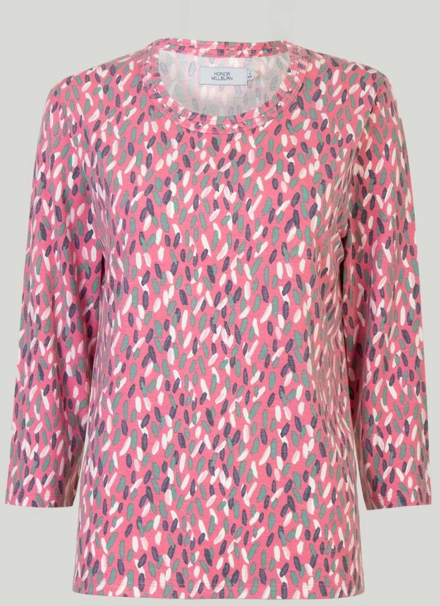 "Honor Millburn Women's Stylish Printed Top - Trendy Floral Design Blouse"