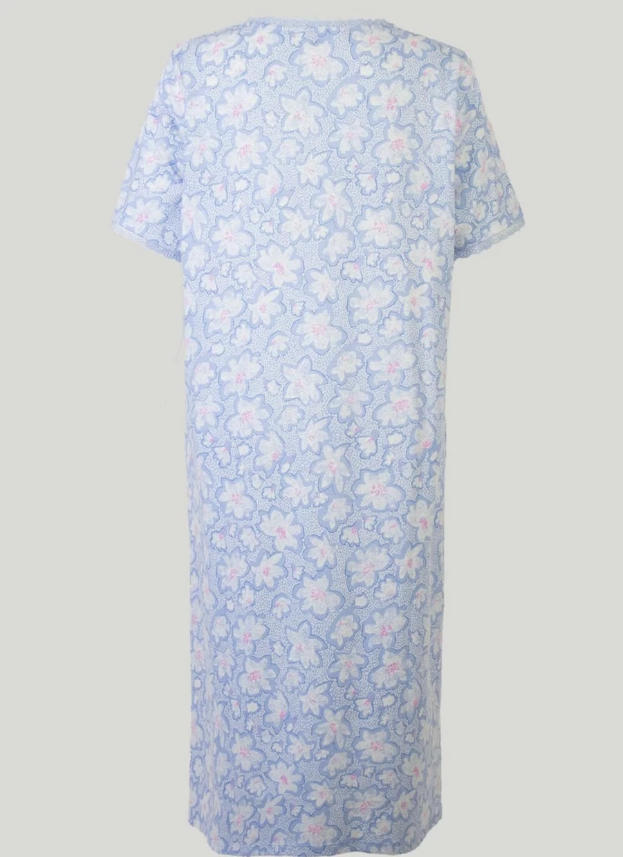 Isle Women's Floral Print Nightie - Soft Comfort Sleepwear for Women