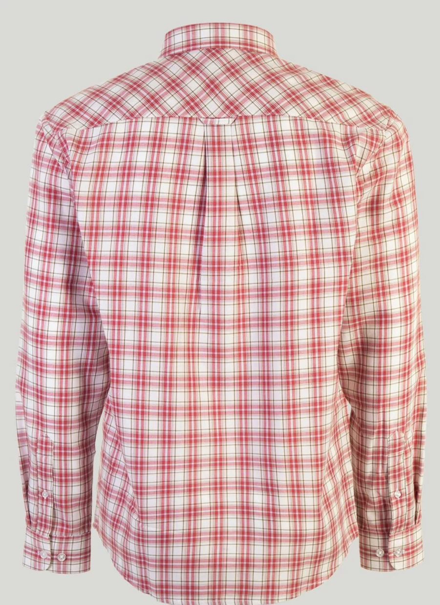 James Pringle Men's Long Sleeve Checkered Shirt - Classic Plaid Button-Up for Men