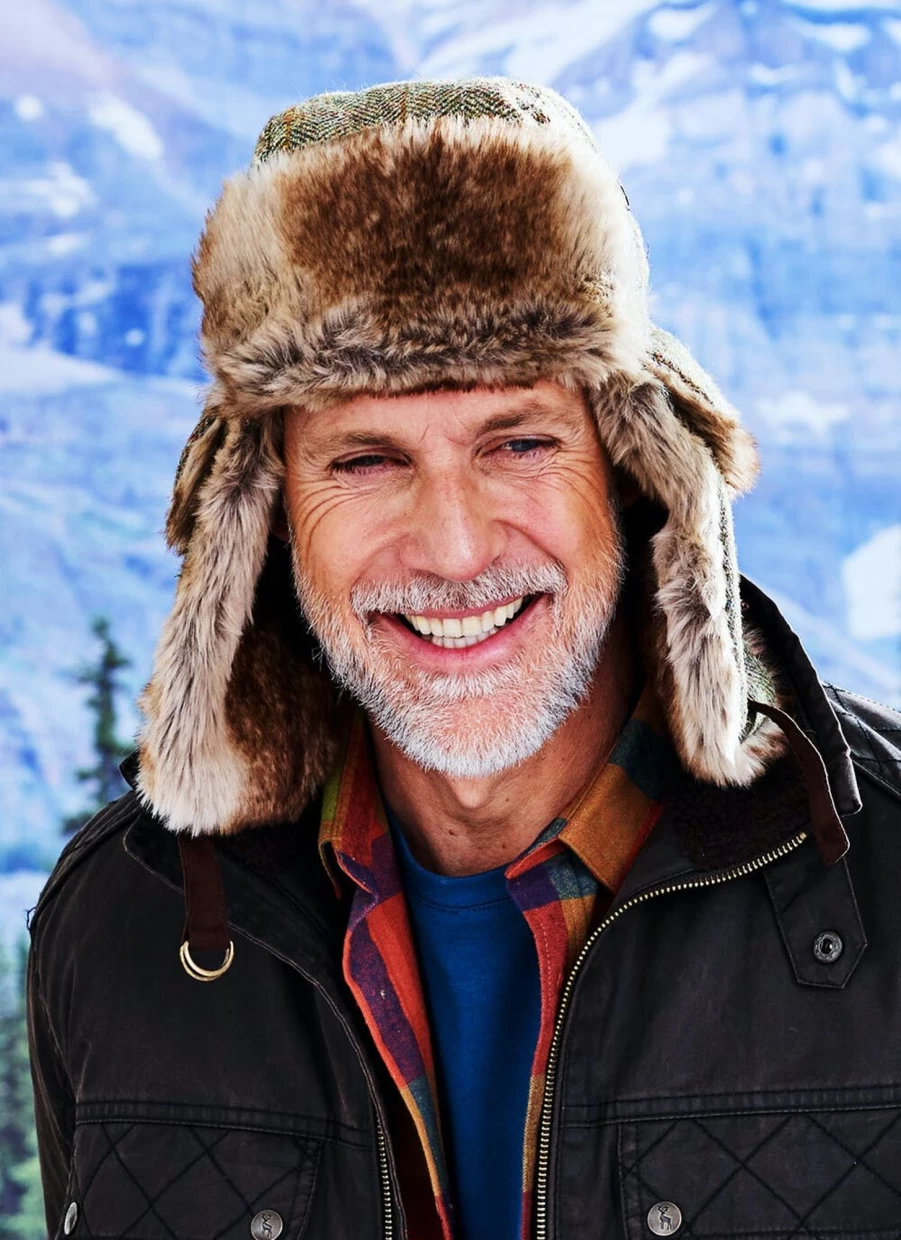 Harris Tweed Trapper Hat for Men - Classic Wool Winter Hat with Ear Flaps