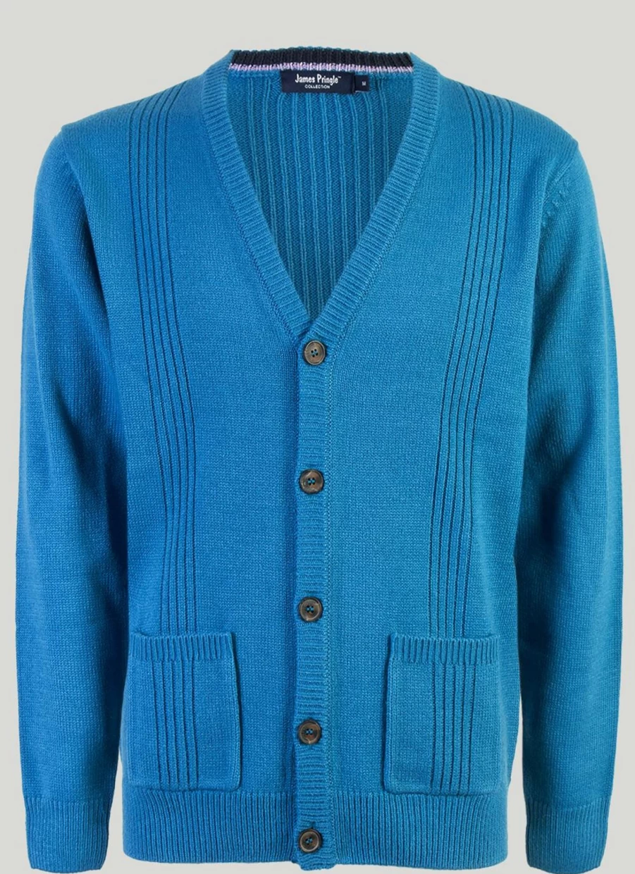 James Pringle Men's V Neck Jumper - Classic Knit Sweater for Men