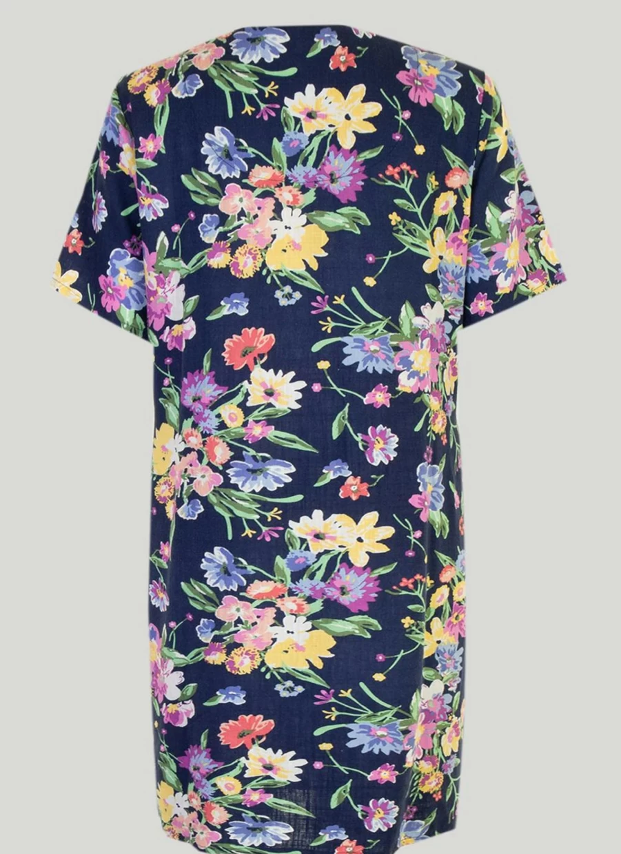 Country Rose Women's Floral Printed Midi Dress - Elegant Spring Summer Boho Chic Style
