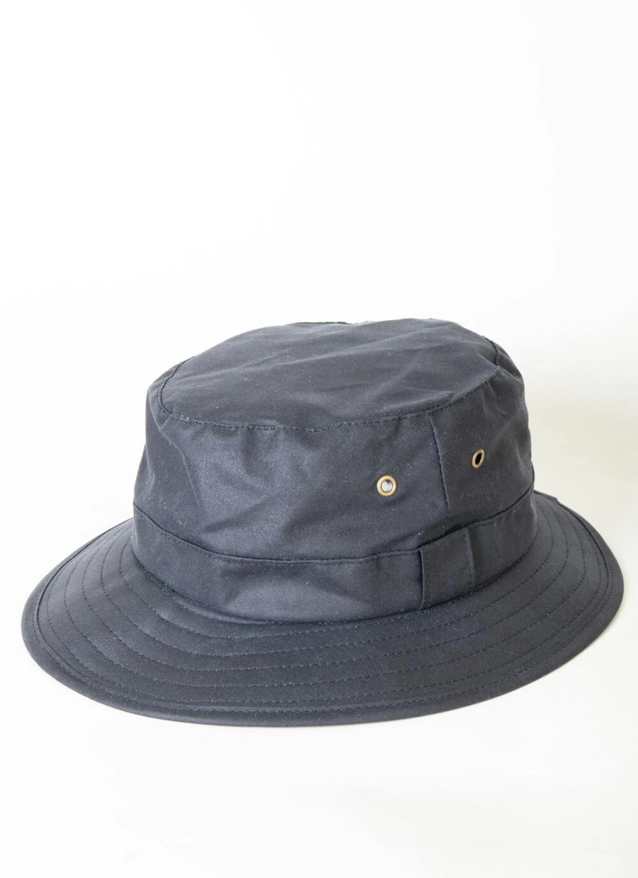 PG Field Men's Fisherman Waxed Cotton Hat - Waterproof Outdoor Cap