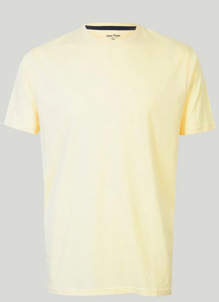 James Pringle Men's Classic Crew Neck T-Shirt - Comfortable Cotton Essential Tee