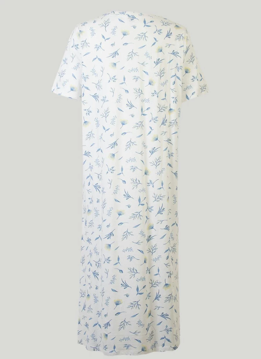 Isle Women's Square Neck Nightie - Elegant Sleepwear for Comfort & Style