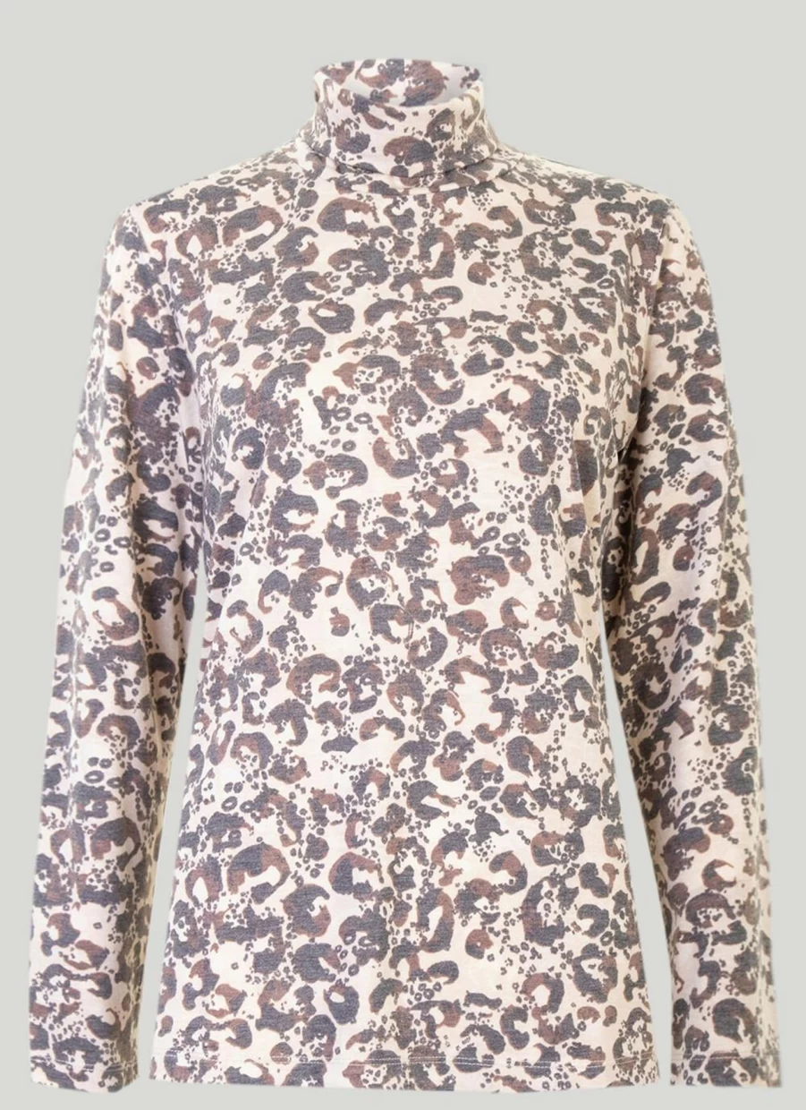 Isle Women's Animal Print Blouse - Stylish Wild Pattern Top for Women