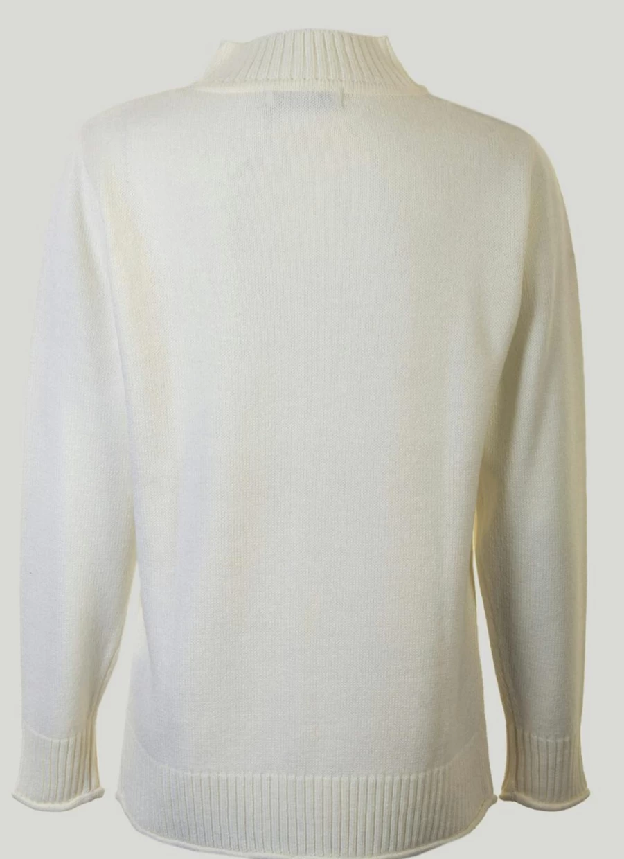 Isle Women's Turtleneck Jumper - Soft Knit Slim Fit Sweater for Winter Warmth