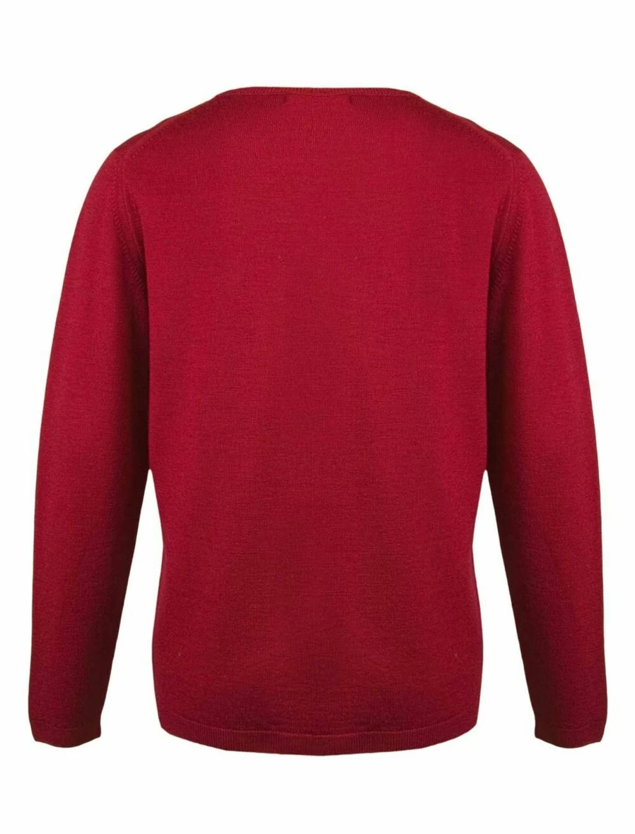 Isle Women's Merino Wool Crew Neck Jumper - Soft & Warm Knit Sweater