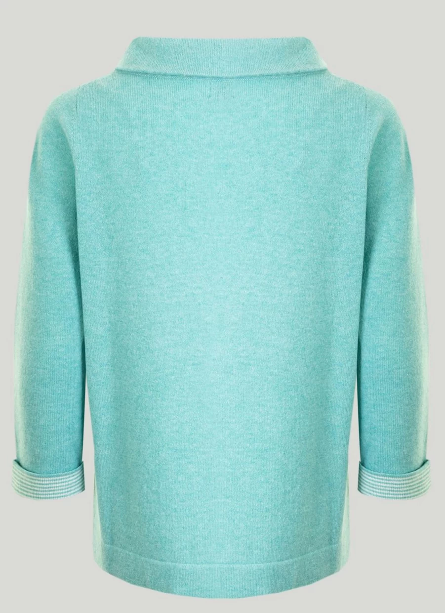 Gleneagles Women's Cashmere Bardot Neck Pullover Sweater