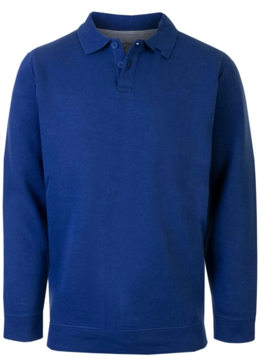 Men's James Pringle Polo Sweatshirt - Classic Cotton Blend Casual Top