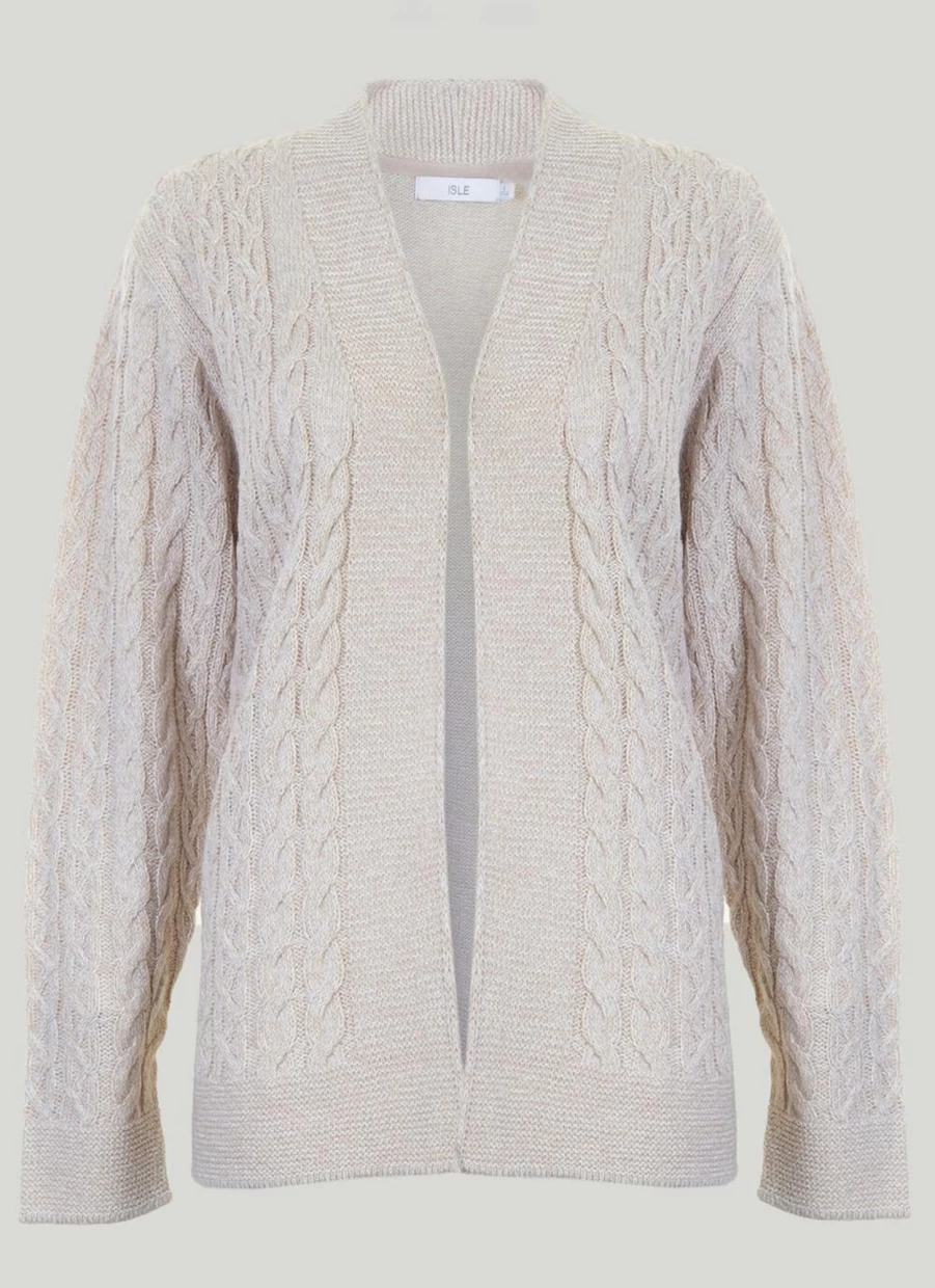 "Isle Women's Edge To Edge Cardigan - Soft Knit Sweater for Stylish Layering"