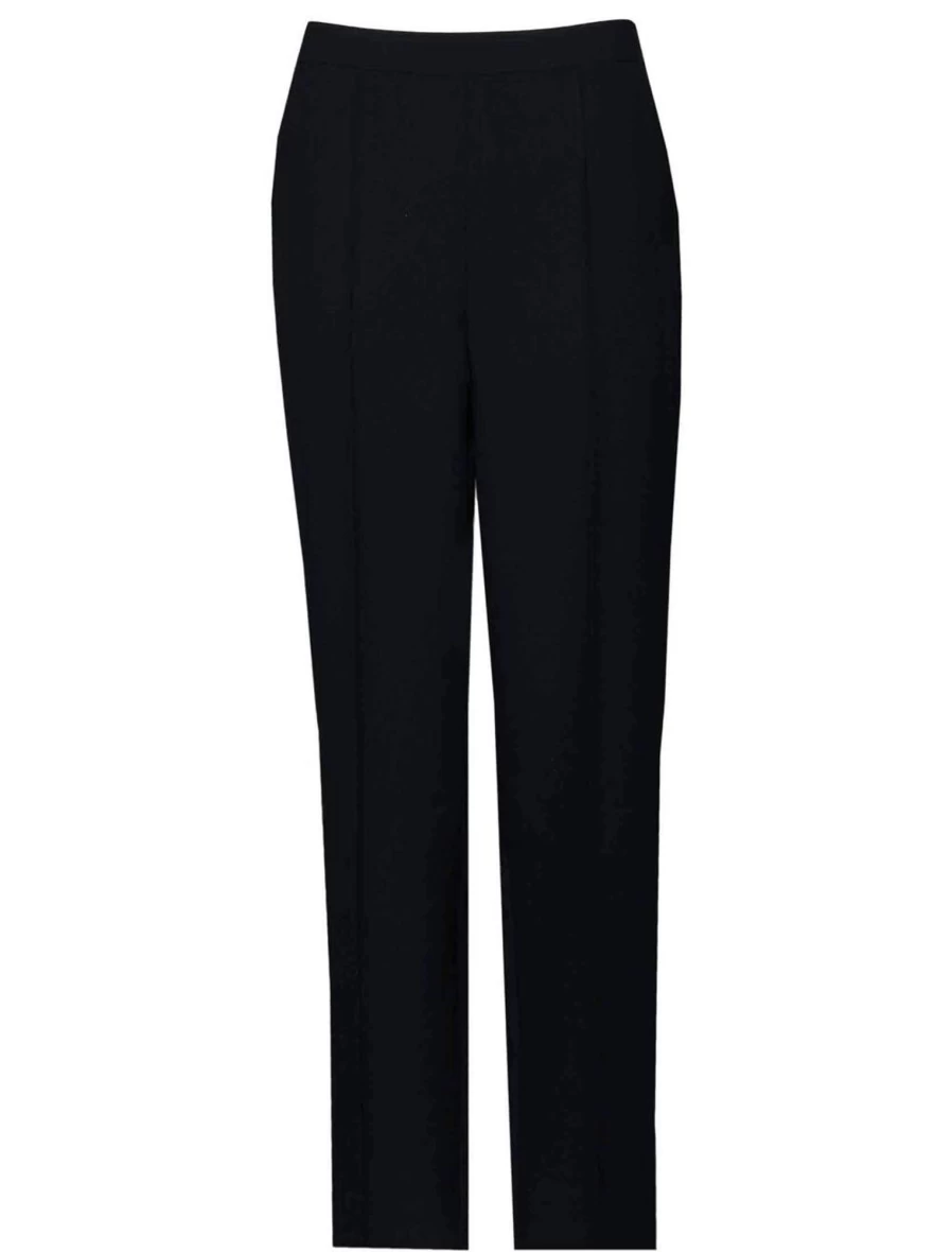 Isle Women's Black Classic High-Waisted Tailored Trousers for Elegant Office Wear