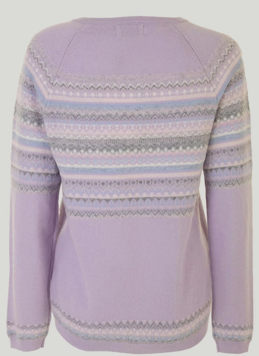 Gleneagles Women's Cashmere Fair Isle Jumper - Luxurious Knit Sweater