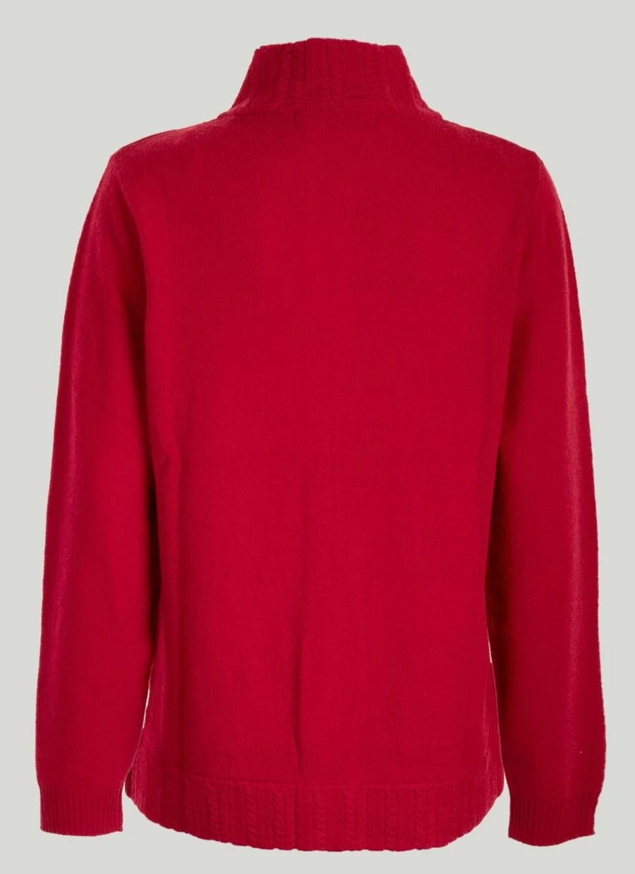 Isle Women's Merino Wool Zip Front Cardigan - Soft Cozy Knit Sweater