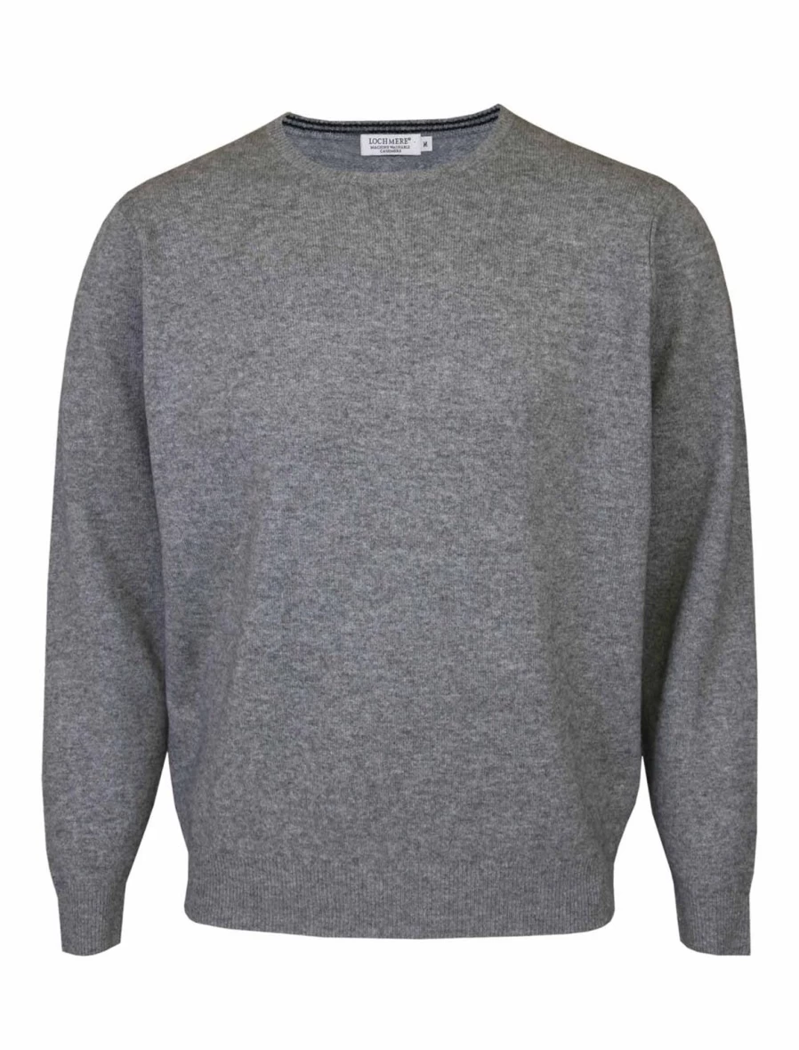 Lochmere Men's Cashmere Crew Neck Sweater – Soft Luxury Knitwear for Men