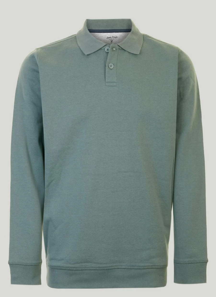 James Pringle Men's Classic Polo Sweatshirt - Comfortable Cotton Blend Casual Top