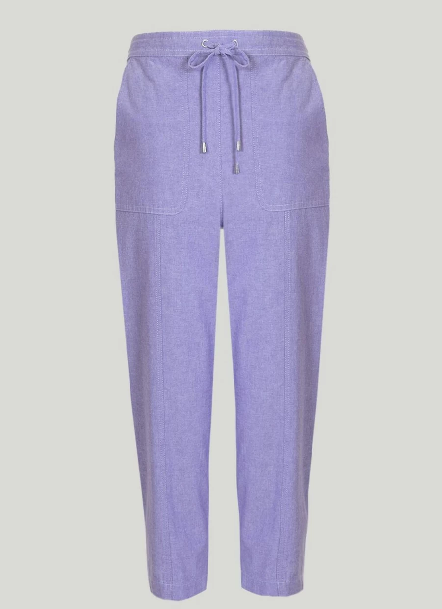 Isle Women's 28" Chambray Trousers - Comfortable & Stylish Casual Pants
