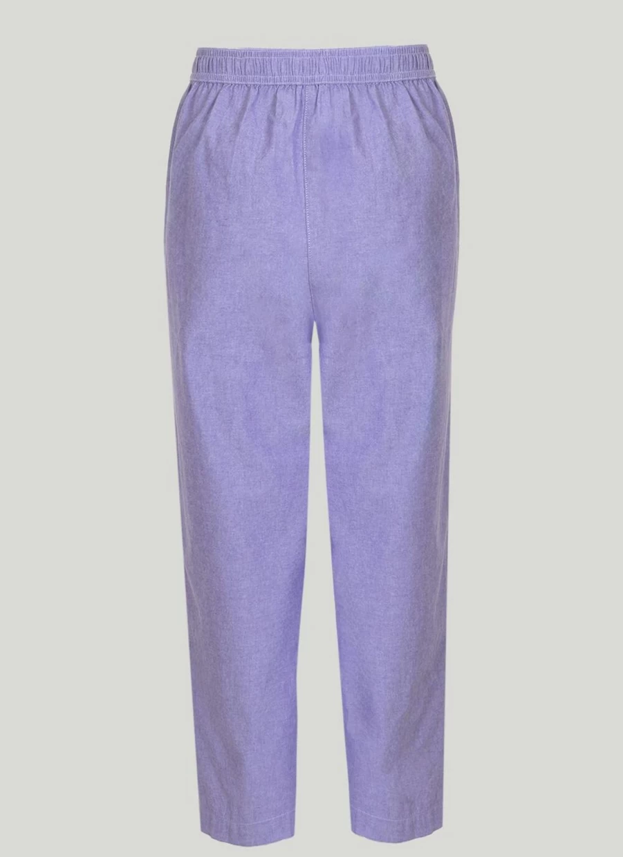 Isle Women's 28" Chambray Trousers - Comfortable & Stylish Casual Pants