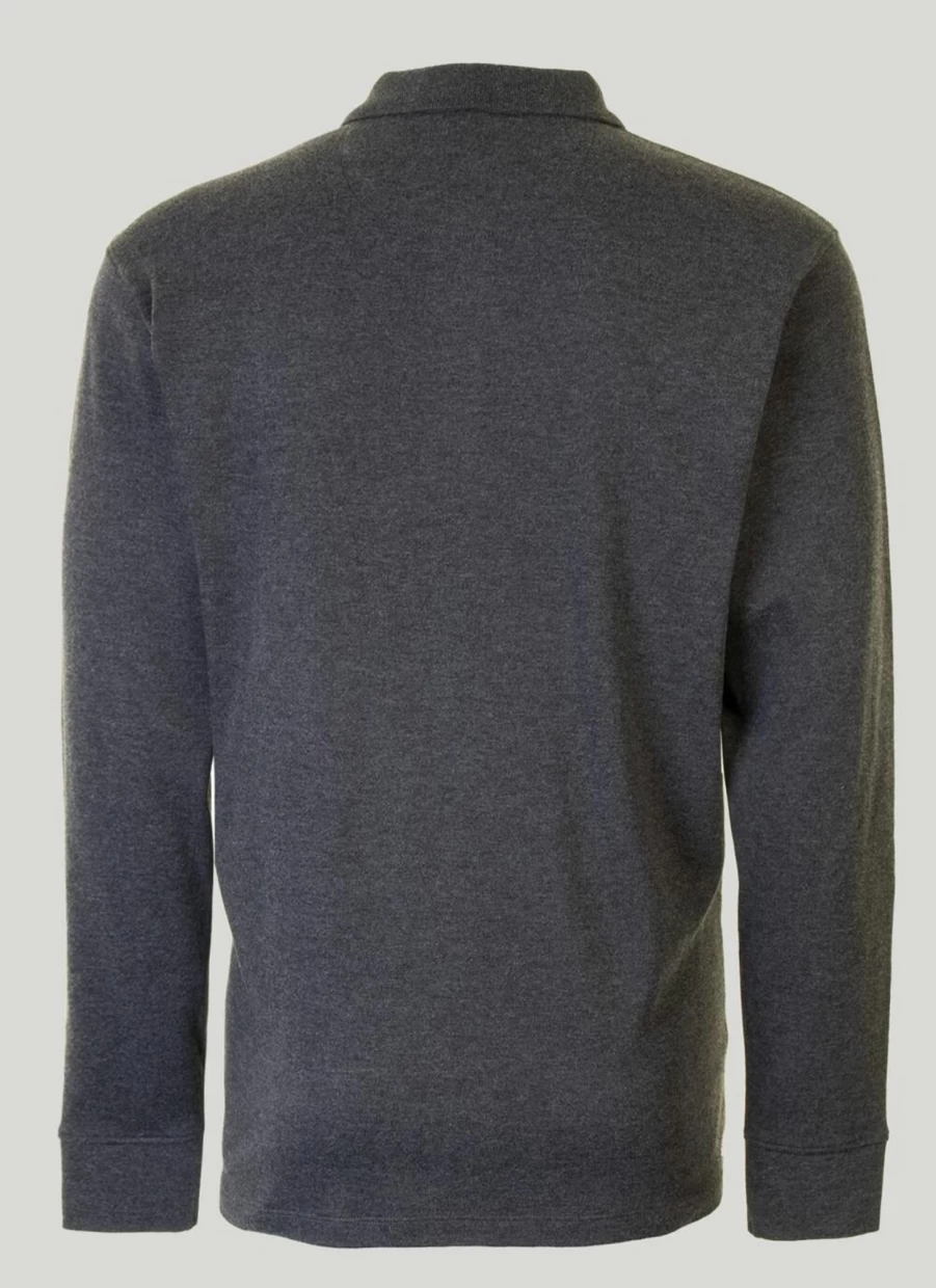 James Pringle Men's Long Sleeve Polo Shirt - Classic Cotton Comfort Fit Top