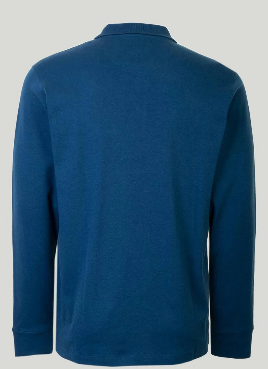 James Pringle Men's Long Sleeve Polo Shirt - Classic Cotton Comfort Fit Top