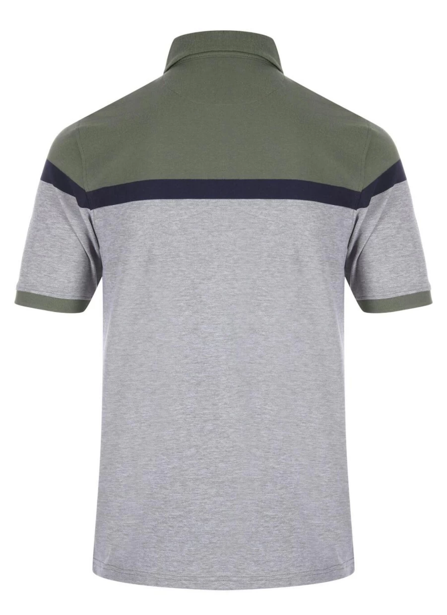 Men's James Pringle Panel Stripe Polo Shirt - Classic Cotton Knit Casual Top