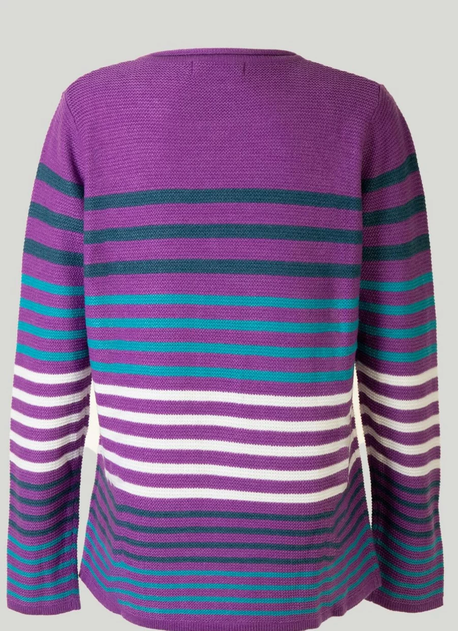 Isle Women's Stripe Jumper - Soft Knit Casual Sweater for Women