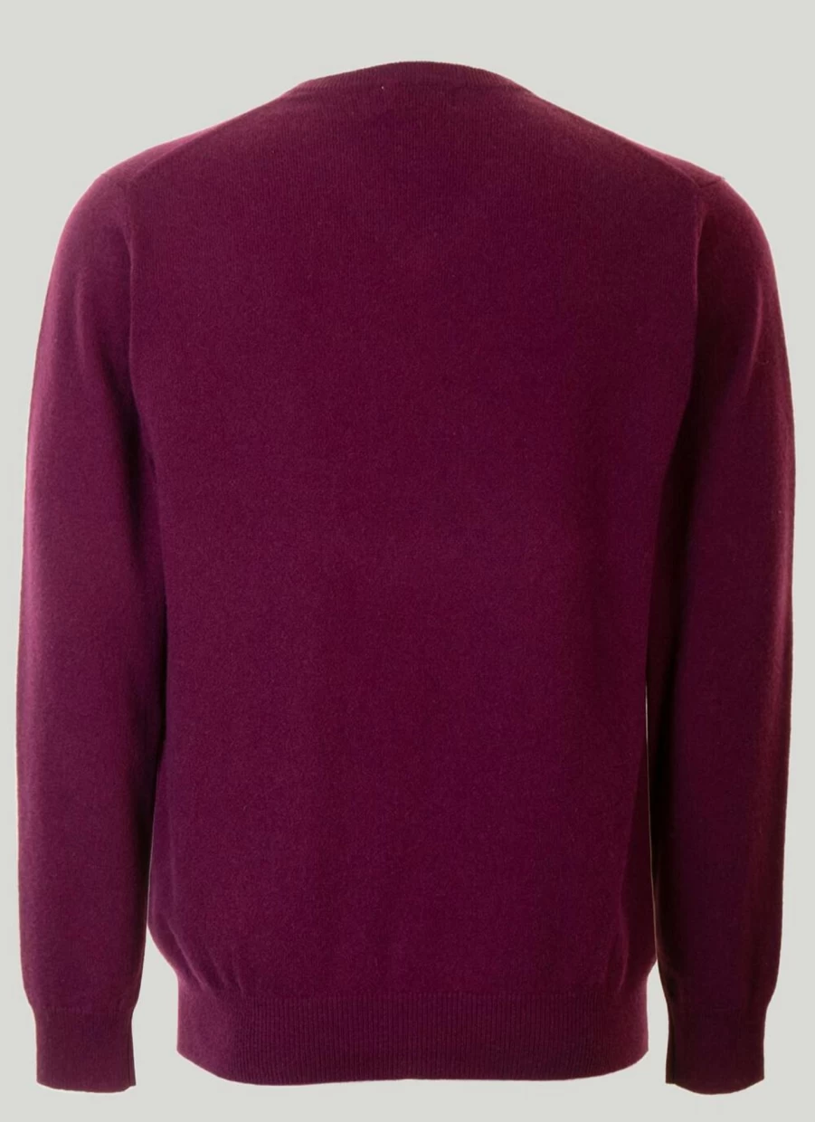 Gleneagles Men's V-Neck Cashmere Sweater - Premium Soft Knit Jumper for Men