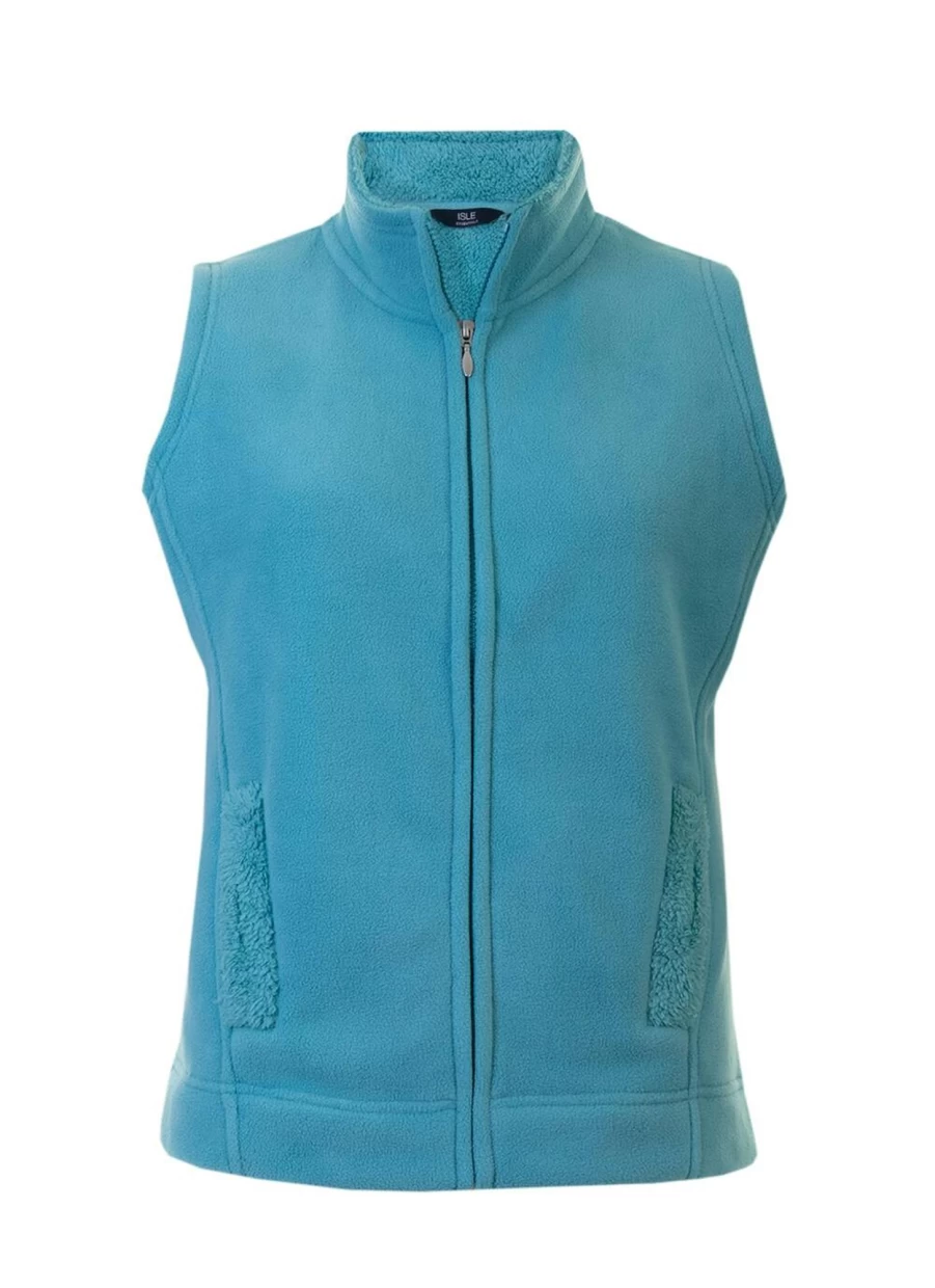 Isle Women's Aqua Fleece Gilet - Lightweight Water-Resistant Vest for Outdoor Activities