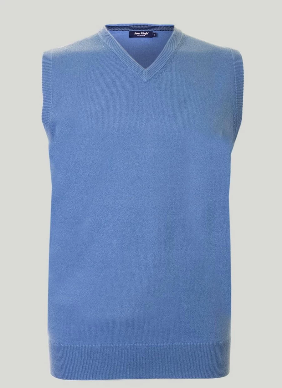James Pringle Men's Fine Knit V-Neck Slipover Sweater