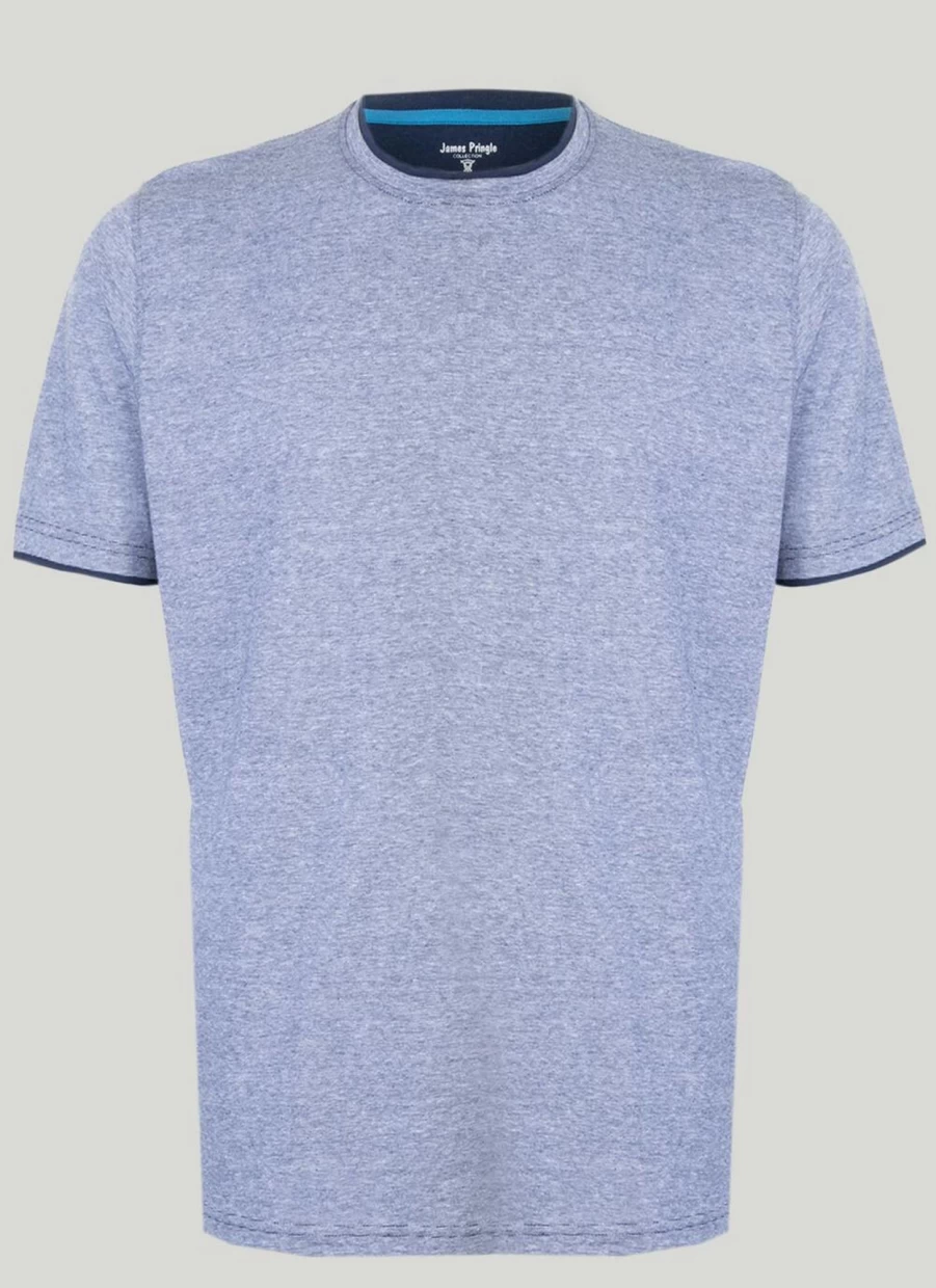 James Pringle Men's Classic Crew Neck T-Shirt – Premium Cotton Comfort Fit Tee